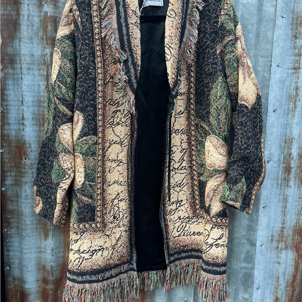 Vintage reworked tapestry coat